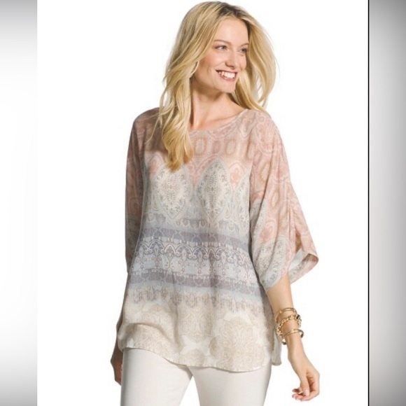 Chico's Tops - Chico’s ombré blouse size 3/XL size 16